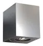 Nordlux Canto Kubi 2 Wandleuchte Rostfreier Stahl Up & Down - 10.6W 500lm - 830 Warmweiß | IP44